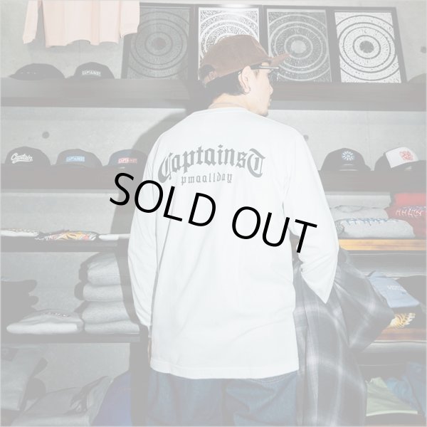 画像9: CAPTAIN STREET CRN Logo L/S Tシャツ WHITE キャプテンストリート (9)