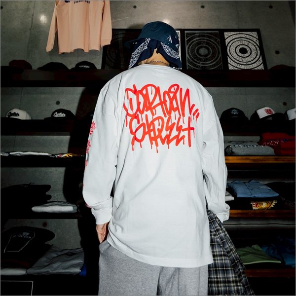 画像14: CAPTAIN STREET Tag L/S Tシャツ WHITE キャプテンストリート (14)