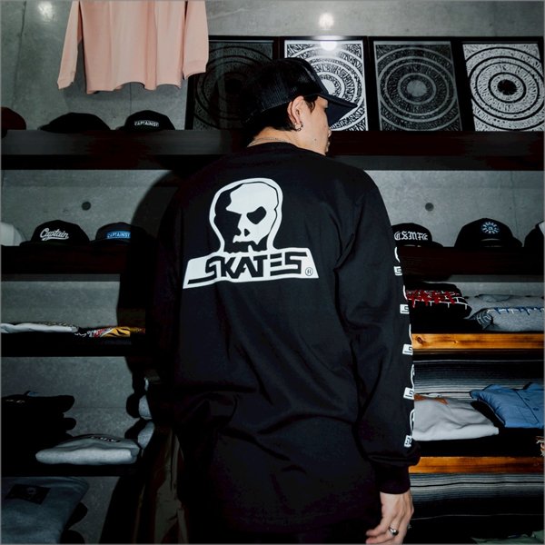 画像16: 【送料無料】SKULL SKATES スカルスケーツ Logo L/S Tee BLACK/WHITE (16)
