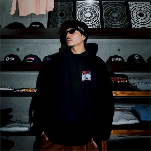 画像12: CAPTAIN STREET CSMFG ニットキャップ BLACK キャプテンストリート (12)