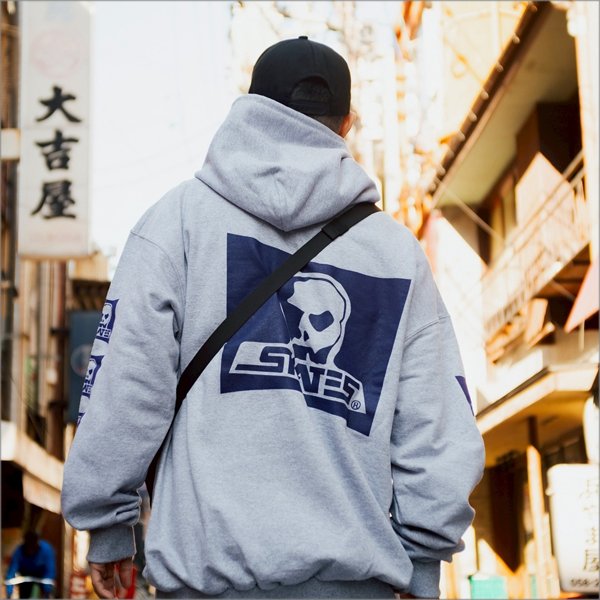画像14: 【送料無料】SKULL SKATES スカルスケーツ Logo P/Oパーカー GRAY (14)
