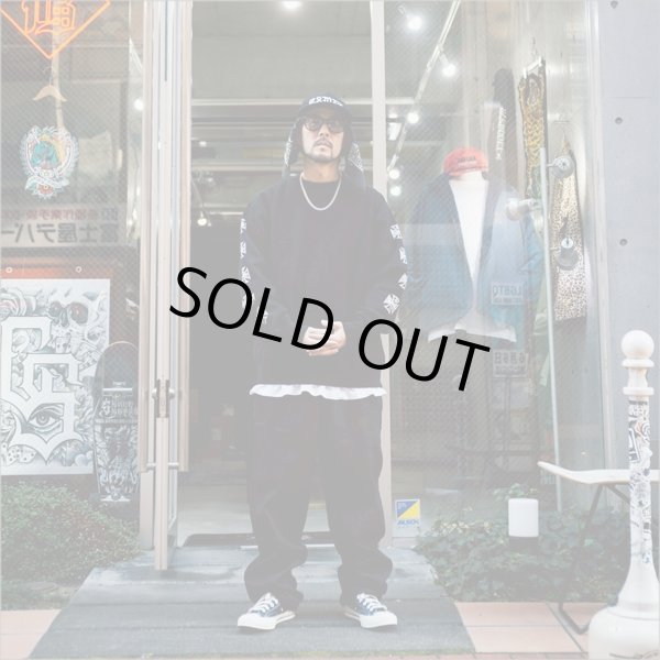 画像5: 【送料無料】KustomStyle カスタムスタイル IRON CROSS クルーネックスウェット BLACK (5)