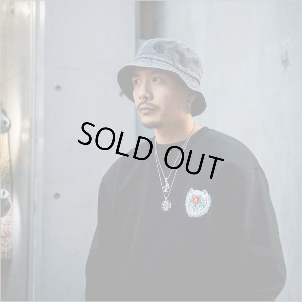 画像12: CAPTAIN STREET Classic CS バケットハット BLACK DENIM キャプテンストリート (12)