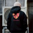 画像7: 【送料無料】Deviluse デビルユース Flame Heart P/Oパーカー BLACK (7)