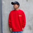 画像3: 【送料無料】Deviluse デビルユース Flame Logo クルーネックスウェット RED (3)
