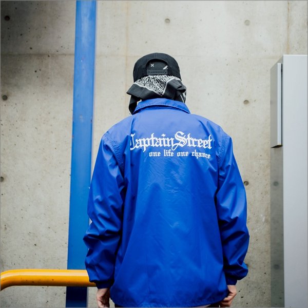 画像12: 【送料無料】CAPTAIN STREET Old English コーチJKT BLUE キャプテンストリート (12)