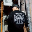 画像7: 【送料無料】KustomStyle カスタムスタイル IRON CROSS クルーネックスウェット BLACK (7)