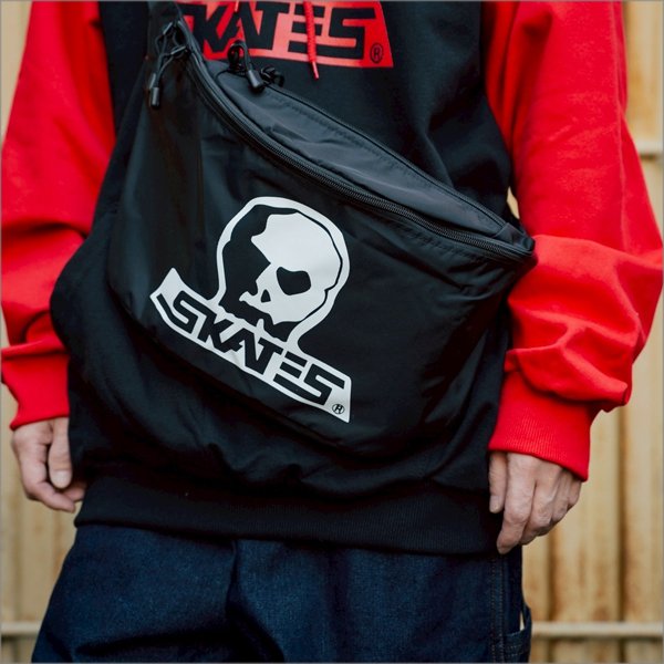 画像6: 【送料無料】SKULL SKATES スカルスケーツ SKULLロゴショルダーバッグ BLACK/WHITE (6)