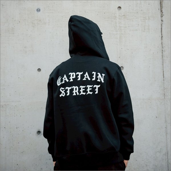 画像10: 【送料無料】CAPTAIN STREET FO ZIPパーカー BLACK キャプテンストリート (10)