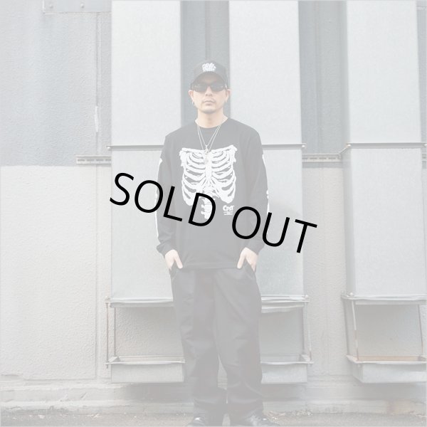 画像6: CAPTAIN STREET Bone L/S Tシャツ BLACK キャプテンストリート (6)