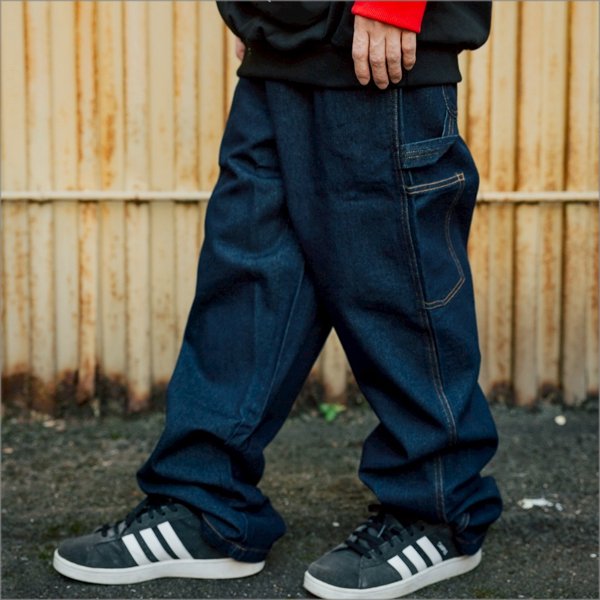 画像8: 【送料無料】COOKMAN クックマン Carpenter's パンツ DENIM NAVY (8)