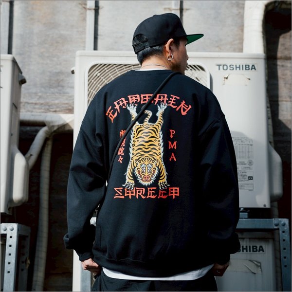 画像12: 【送料無料】CAPTAIN STREET Tiger クルーネックスウェット BLACK キャプテンストリート (12)
