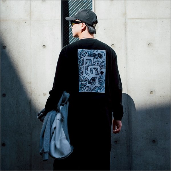 画像11: CAPTAIN STREET BaG L/S Tシャツ BLACK キャプテンストリート (11)