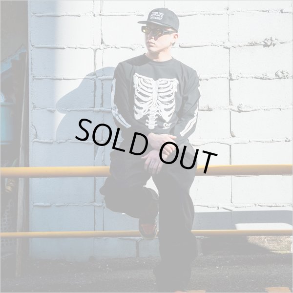 画像7: CAPTAIN STREET Bone L/S Tシャツ BLACK キャプテンストリート (7)