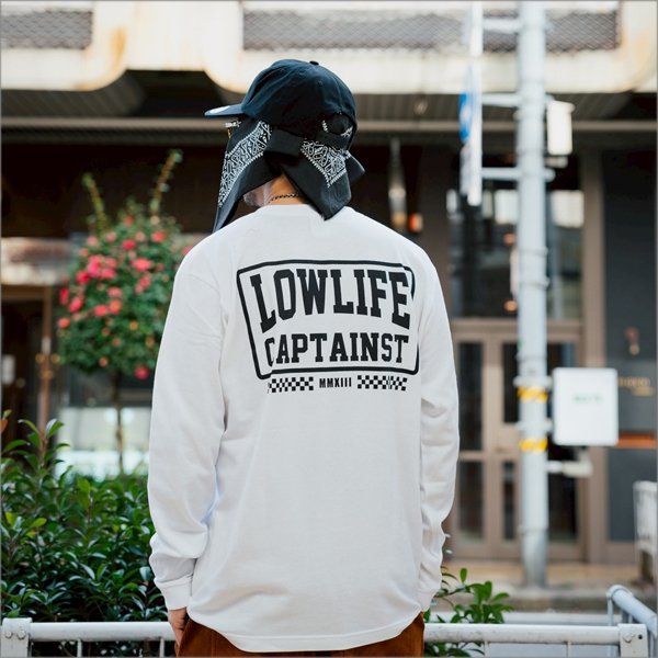 画像7: CAPTAIN STREET LOW LIFE L/S Tシャツ WHITE キャプテンストリート (7)