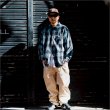 画像6: 【送料無料】KustomStyle カスタムスタイル ROOTED IN THE STREETS L/Sチェックシャツ BLUE (6)