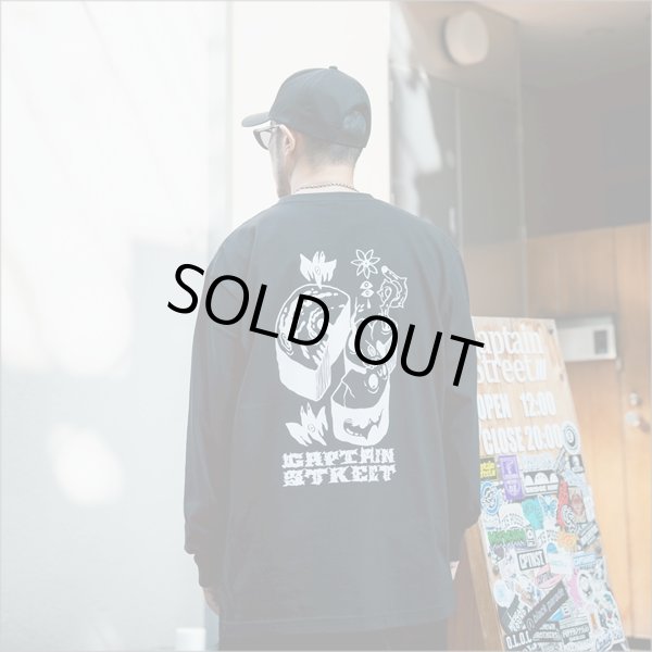 画像8: CAPTAIN STREET MAD L/S Tシャツ BLACK キャプテンストリート (8)