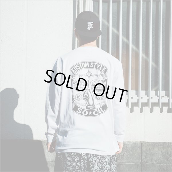 画像9: KustomStyle カスタムスタイル RINPYO L/S Tシャツ WHITE (9)