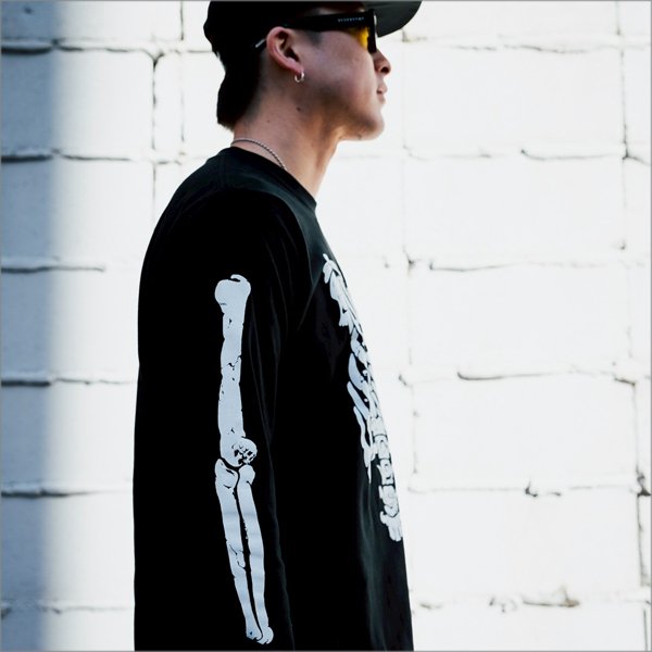 画像8: CAPTAIN STREET Bone L/S Tシャツ BLACK キャプテンストリート (8)