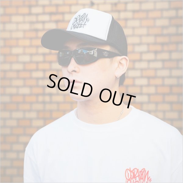 画像12: CAPTAIN STREET Tag メッシュキャップ BLACK/WHITE(黒刺繍) キャプテンストリート (12)