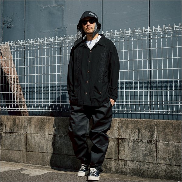 画像8: 【送料無料】KustomStyle カスタムスタイル LONGROOF L/Sキューバシャツ BLACK (8)