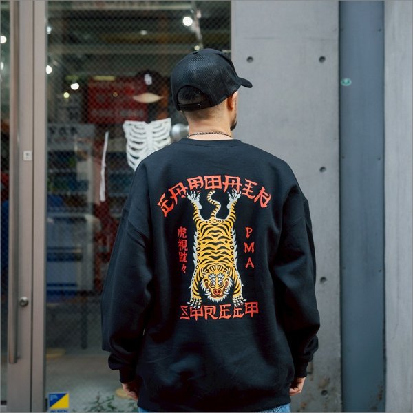 画像18: 【送料無料】CAPTAIN STREET Tiger クルーネックスウェット BLACK キャプテンストリート (18)