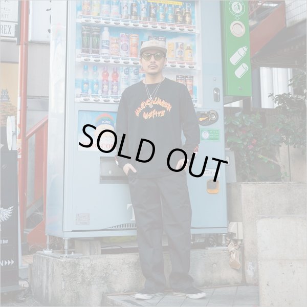 画像5: MxMxM マジカルモッシュミスフィッツ MxMxM FIRE L/S Tシャツ BLACK (5)