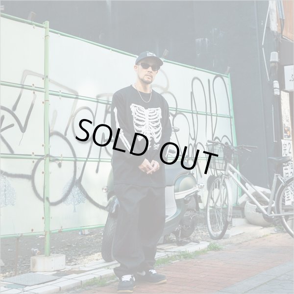画像9: CAPTAIN STREET Bone L/S Tシャツ BLACK キャプテンストリート (9)