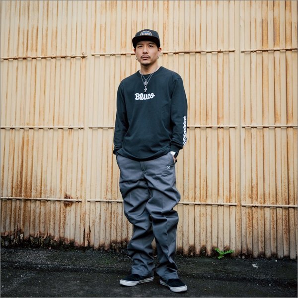 画像7: BLUCO ブルコ ドライコットン Tシャツ L/S -Artwork by JACK-O’ ART WORKS- BLACK (7)