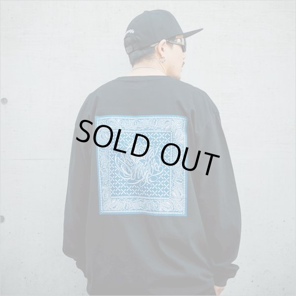 画像11: KustomStyle カスタムスタイル FUCKIN' BANDANA L/S Tシャツ BLACK	 (11)