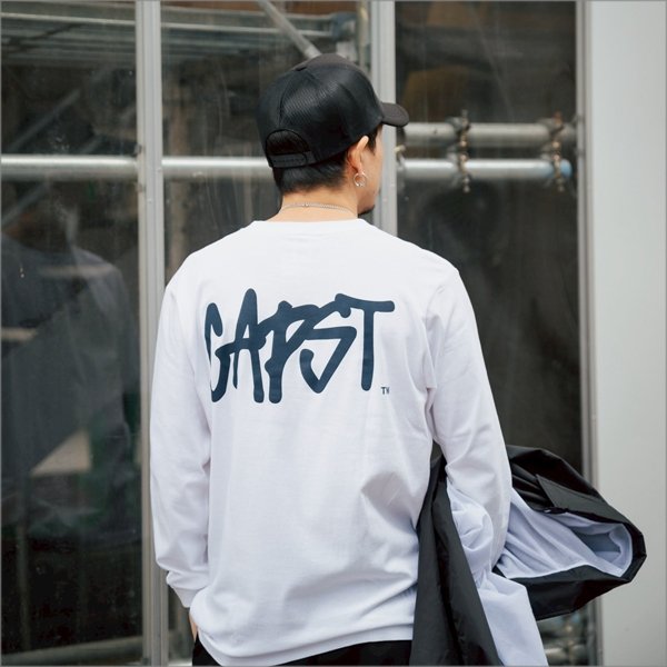 画像14: CAPTAIN STREET CAPST Logo L/S Tシャツ WHITE キャプテンストリート (14)