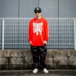 画像7: CAPTAIN STREET Bone L/S Tシャツ RED キャプテンストリート (7)