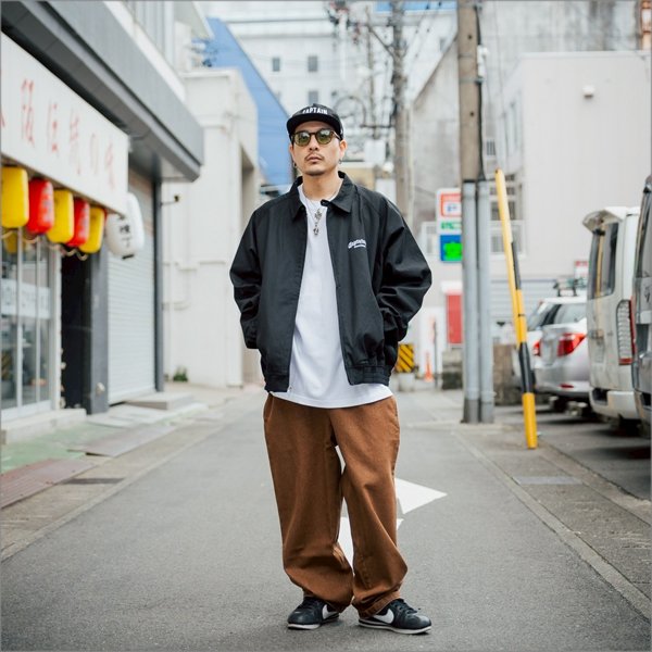 画像11: 【送料無料】CAPTAIN STREET CRN Logo JKT BLACK キャプテンストリート (11)