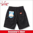 画像1: 【送料無料】COOKMAN クックマン Carpenter's ショーツ BLACK (1)
