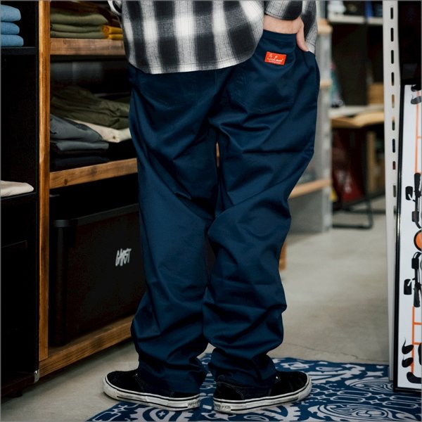 画像7: 【送料無料】COOKMAN クックマン Semiwide Chef パンツ NAVY (7)