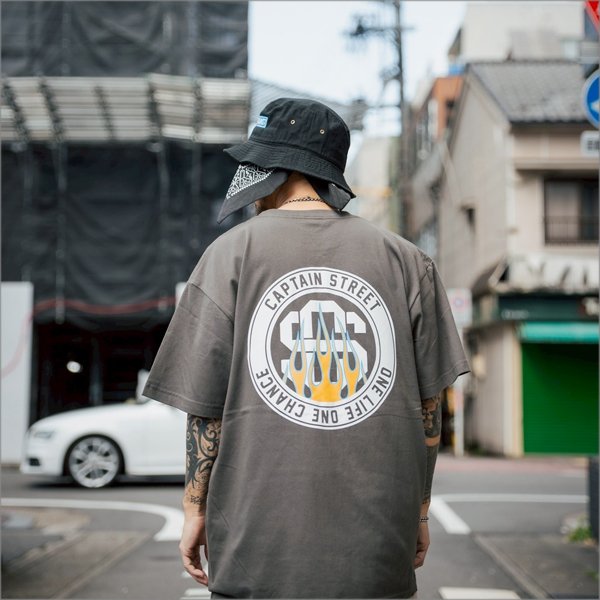 画像7: CAPTAIN STREET Flame eighty Tシャツ H.BLACK キャプテンストリート (7)