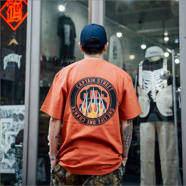 画像8: CAPTAIN STREET Flame eighty Tシャツ H.ORANGE キャプテンストリート (8)