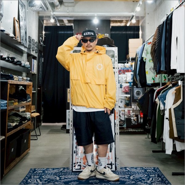 画像14: 【送料無料】CAPTAIN STREET Circle Logo Anorak JKT Yellow キャプテンストリート (14)