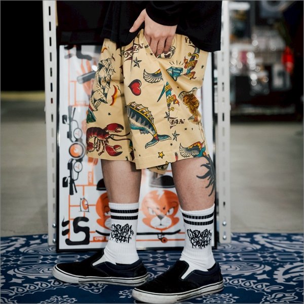 画像6: COOKMAN クックマン Chef ショーツ Old Tattoo BEIGE (6)