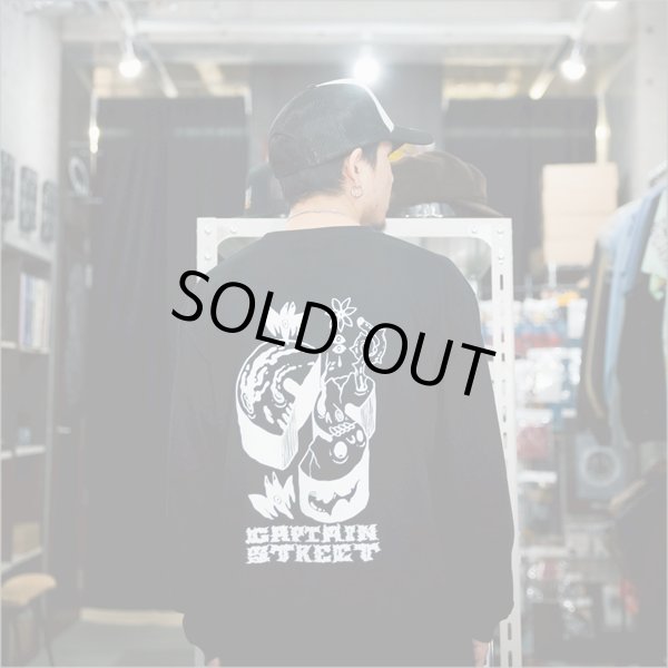 画像10: CAPTAIN STREET MAD L/S Tシャツ BLACK キャプテンストリート (10)