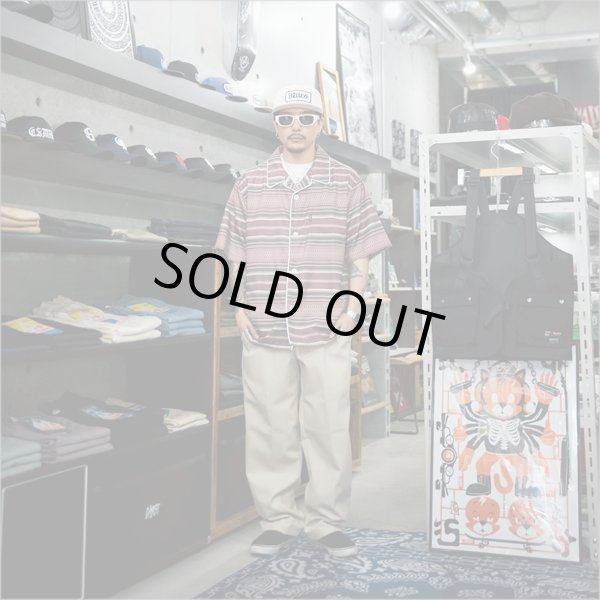 画像9: 【40％OFF】BLUCO ブルコ POOLSIDE SHIRT S/S -Mexican- BURGUNDY (9)