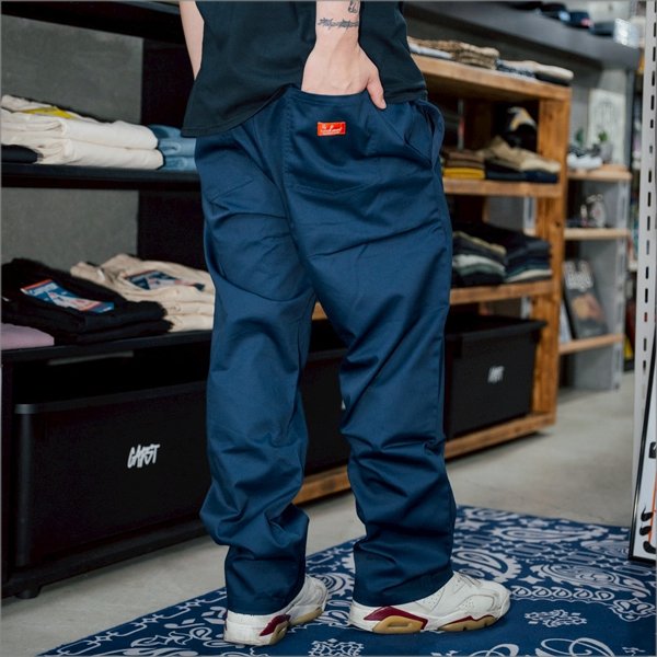 画像8: 【送料無料】COOKMAN クックマン Semiwide Chef パンツ NAVY (8)