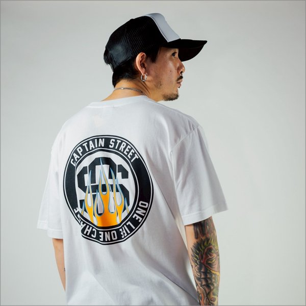 画像10: CAPTAIN STREET Flame eighty Tシャツ WHITE キャプテンストリート (10)