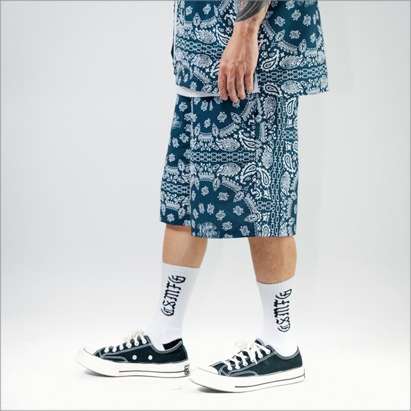 画像6: 【送料無料】KustomStyle カスタムスタイル NORM BANDANA ボードショーツ NAVY (6)