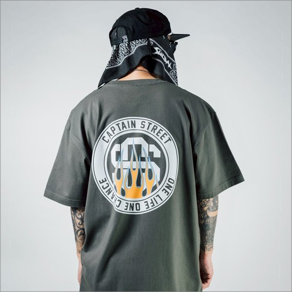 画像11: CAPTAIN STREET Flame eighty Tシャツ H.BLACK キャプテンストリート (11)