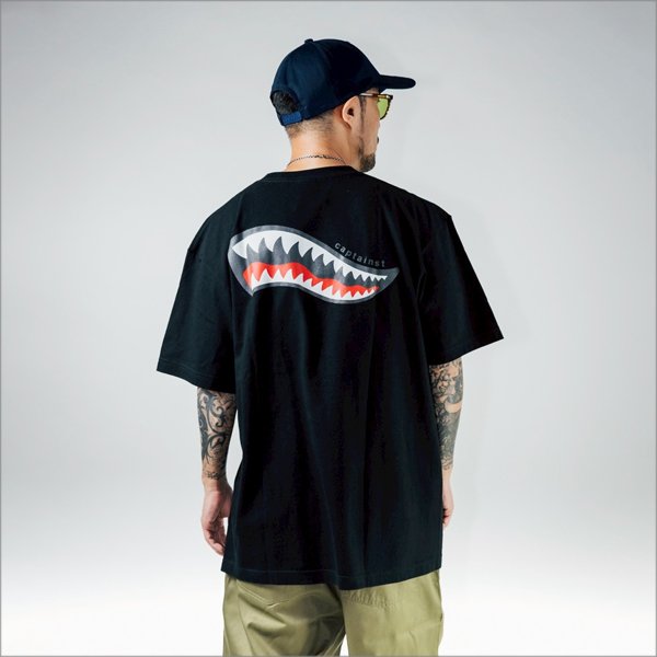 画像12: CAPTAIN STREET Shark Mouth Tシャツ BLACK キャプテンストリート (12)