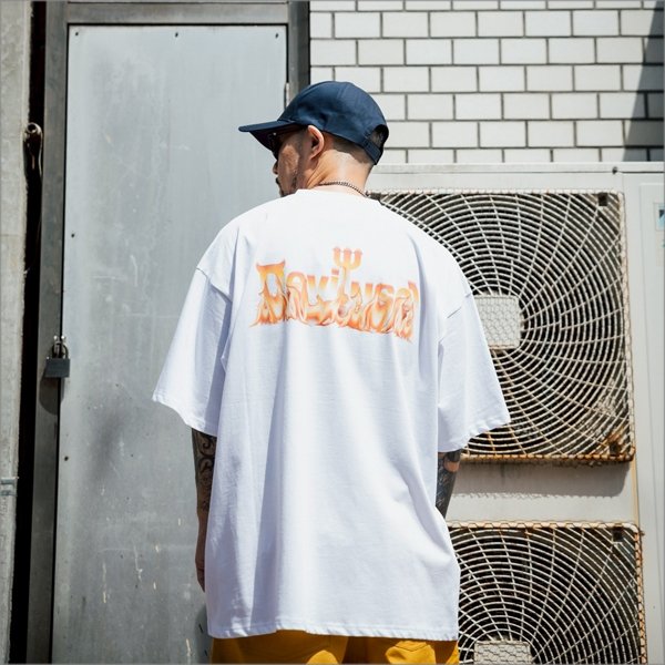 画像7: Deviluse デビルユース Flame Logo Tシャツ WHITE (7)