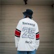 画像8: 【送料無料】KustomStyle カスタムスタイル 25TH BANDANA メッシュ ホッケージャージー WHITE	 (8)