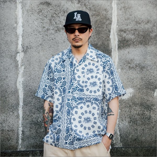 画像14: KustomStyle カスタムスタイル LA-BANDANA スナップバックCAP BLACK (14)