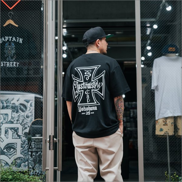 画像7: KustomStyle カスタムスタイル IRON CROSS 25th Tシャツ BLACK (7)